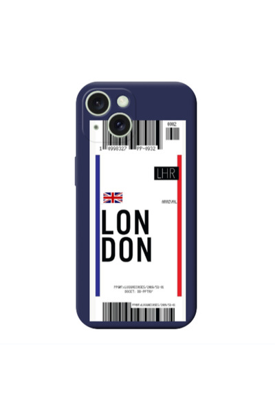 Other Apple iPhone 15 Plus London Arrival Dark blue Colored Silicone TPU Θήκη