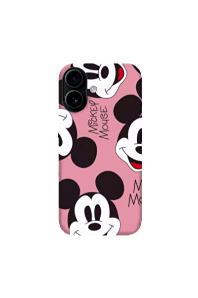 Other Apple Iphone 16 Mickey Mouse Pink Colored Silicone TPU Θήκη