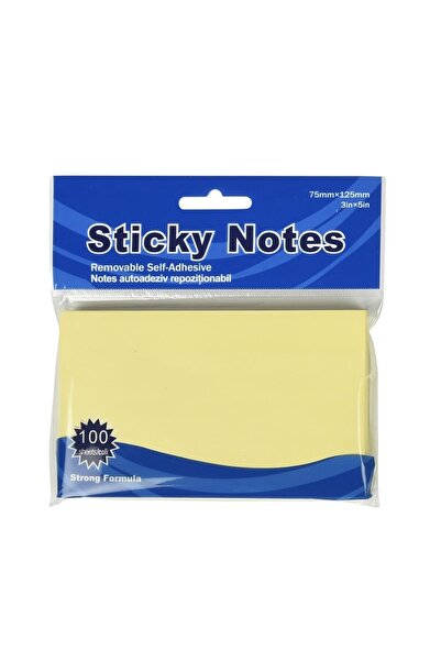 MC Micostore Notițe adezive Office Cover A05, 100 coli, 75x125mm, galben past...