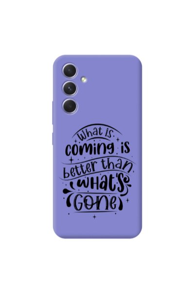 Other Samsung A56 What is coming Purple Colored Silicone TPU Θήκη