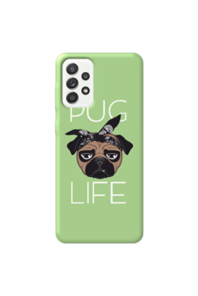 Other Samsung A72 Pug Life Light Green Colored Silicone TPU Θήκη