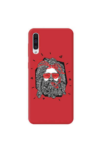 Other Samsung A50 Cool glasses Red Colored Silicone TPU Θήκη
