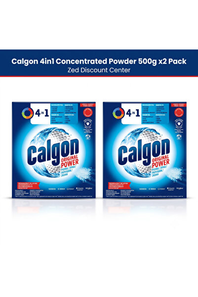 Calgon Pudră concentrată 4 în 1, 500g x2 pachet