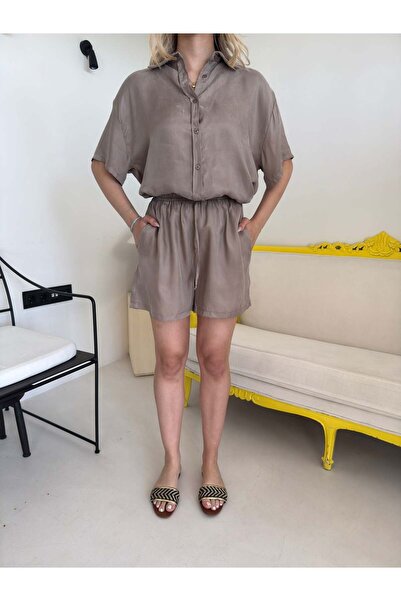 Bade Butik Mink Shirt Shorts Set