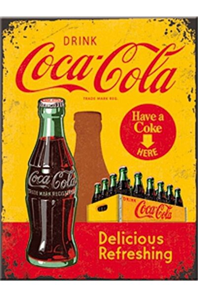 Nostalgic Art Nostalgic-Art Magnet - Coca-Cola, In Bottles Yellow, 9 x 6,5 cm...