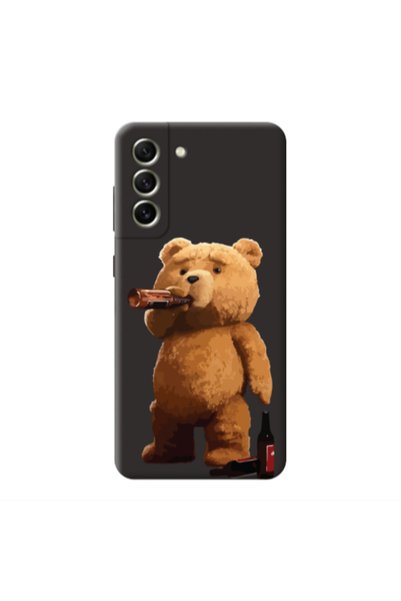 Other Samsung S21 FE Beer Time Black Colored Silicone TPU Θήκη