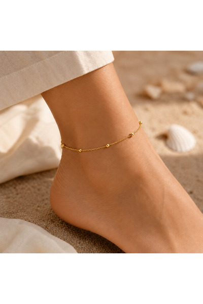 Adata Jewelry Toplu Zincir Model Çelik Kadın Gold Halhal