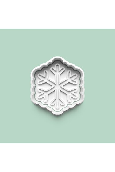 AKTASTORE Snowflake Figure Cookie Mold and Sugar Paste Mold 0978-4