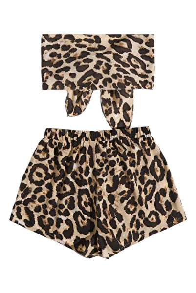 OEM Compleu dama, doua piese, de vara, animal print, S