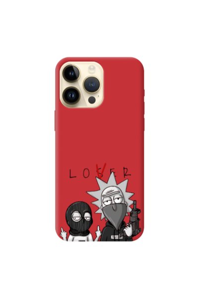 Other Apple iPhone 13 Pro Max Rick Loser Red Colored Silicone TPU Θήκη