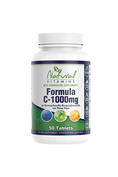 NATURAL VITAMINS |   Φόρμουλα C-1000mg |   50 ταμπλέτες