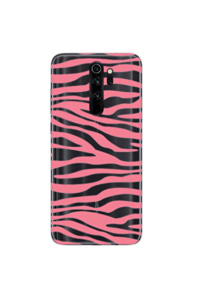 Other Xiaomi Redmi Note 8 Pro Pink Zebra Transparent Silicone TPU Θήκη