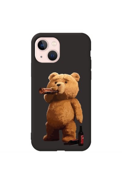 Other Apple iPhone 13 Beer Time Black Colored Silicone TPU Θήκη