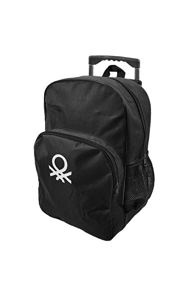 Benetton Βαλίτσα τρόλεϊ Μαύρη 41x28x12εκ. 12196-1641K