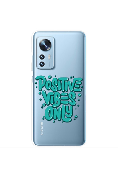 Other Xiaomi Mi 12 Pro Positive Vibes Only Transparent Silicone TPU Θήκη