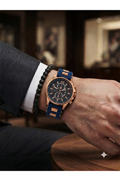 Tisaati Special Series Premium Silicone Cord Luxury Design Men's Wristwatch-W...