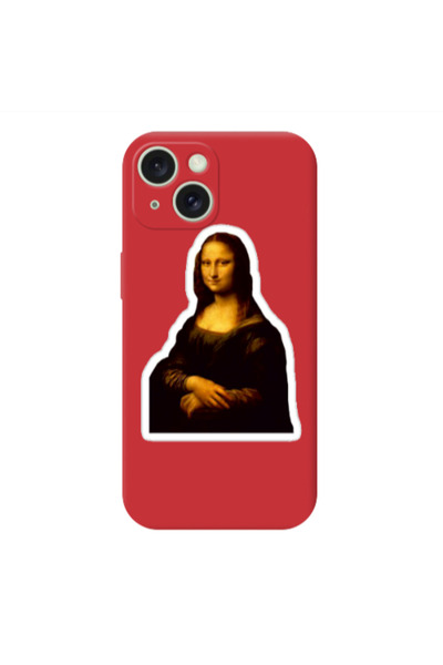 Other Apple iPhone 15 Davinci Red Colored Silicone TPU Θήκη
