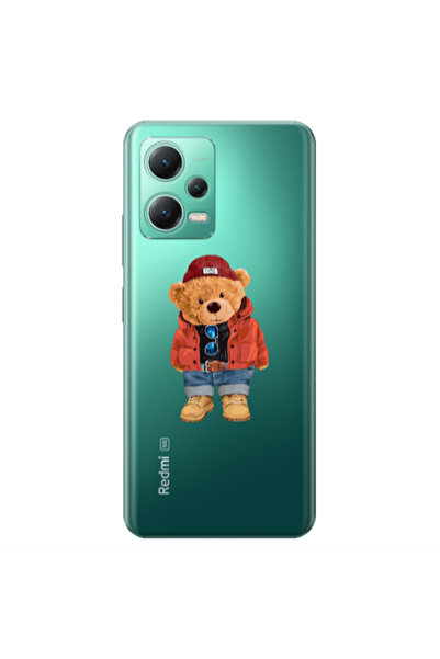 Other Xiaomi Redmi Note 12 Pro 5G Bear in a hat Transparent Silicone TPU Θήκη