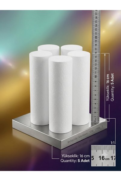 Gül Strafor Ambalaj strafor köpük silindir 16 cm yükseklik-4buçuk kalınlık, h...