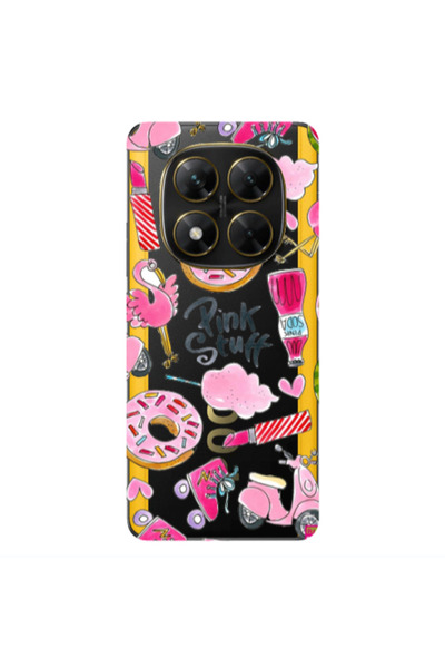 Other Xiaomi Poco X7 pink stuff Transparent Silicone TPU Θήκη