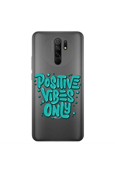 Other Xiaomi Redmi 9 Positive Vibes Only Transparent Silicone TPU Θήκη
