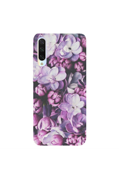 Other Xiaomi Mi 9 Lite Purple Flowers Transparent Silicone TPU Θήκη