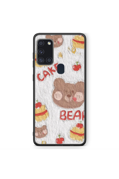 Other Samsung A21S Cake Bear Black Glossy Θήκη
