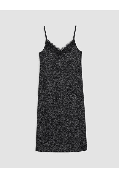 LC Waikiki I Lace Detailed Polka Dot Dress with Rope Straps from Freezen Store