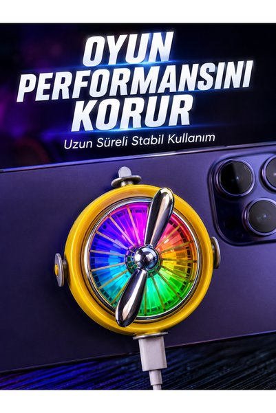 Lisinya Telefon İçin RGB LED Manyetik Soğutma Fanı -