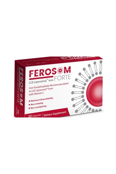 Graal Ferosom Forte iron supplement 20 caps