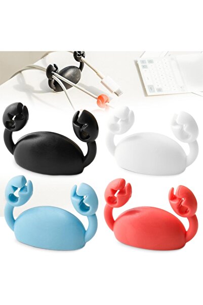 Arabest 4-Piece Crab Cord Organizer,USB Cable Clips,Self-Adhesive Wire Holder...