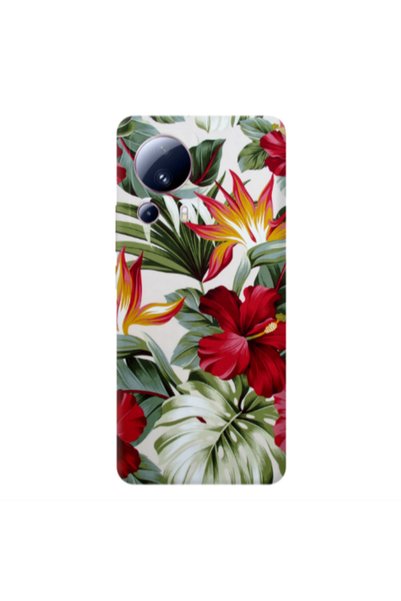 Other Xiaomi Mi 13 Lite laves and flowers Transparent Silicone TPU Θήκη