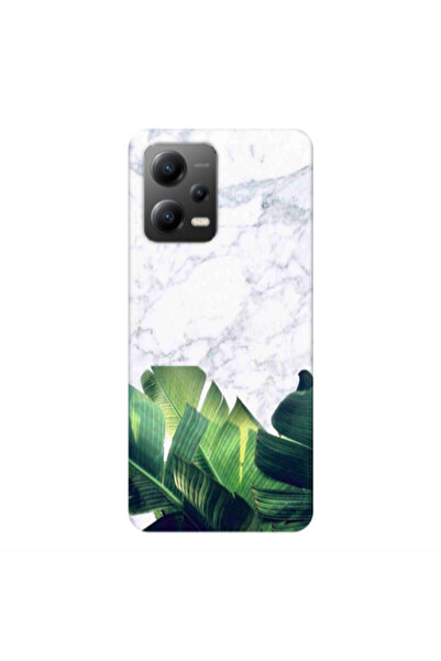 Other Xiaomi Poco X5 Marble Laves Transparent Silicone TPU Θήκη