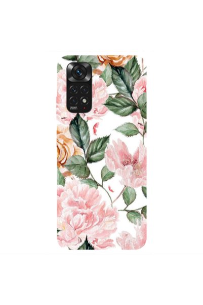Other Xiaomi Redmi Note 11S NFC Pink rose and laves Transparent Silicone TPU ...