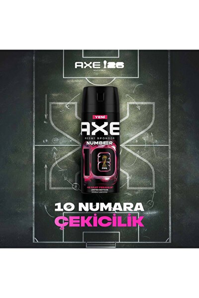 Axe Erkek Deodorant Number 10 Body Spray Limited Edition 150 ml x4