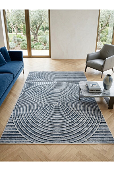 Brillant Geometrik Desen Lateks Taban Salon Halısı