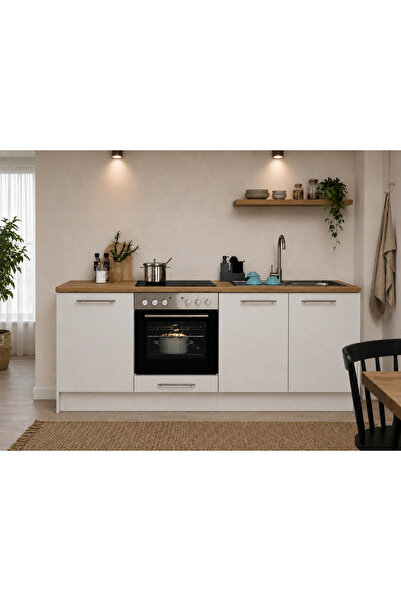 Tdesigno Riva Mutfak 3 Kapaklı - Alt Modül - Çok Amaçlı Dolap-200 cm - Fırın ...