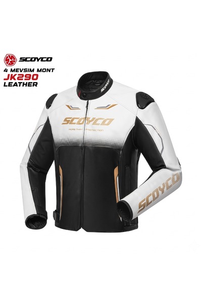 Scoyco JK290 -4 MEVSİM DERİ MONT
