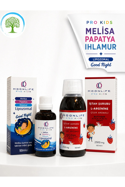 Moonlife MooLife Pro Kids Good Night 50 ml & L-Arginine Çilek Aromalı İştah Ş...
