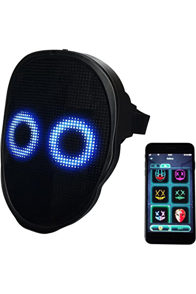 TAPIT قناع LED مع تطبيق متوافق مع البلوتوث، قناع مضيء قابل للتخصيص، مناسب للج...