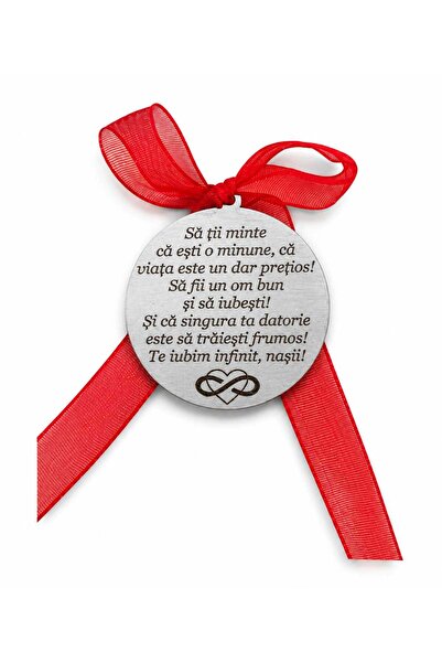 magazinu de gravura Banut inox personalizat cu mesaj – Cadou pentru Botez / M...