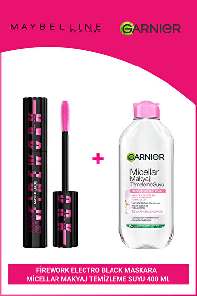 Maybelline New York Lash Sensational Maskara ve Micellar Su 400 ml