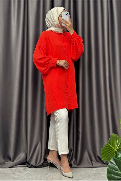 NİSUM MODA Long Balloon Sleeve Shirt