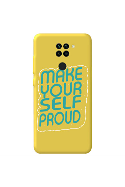 Other Xiaomi Redmi Note 9 Make Your Self Proud Yellow Colored Silicone TPU Θήκη