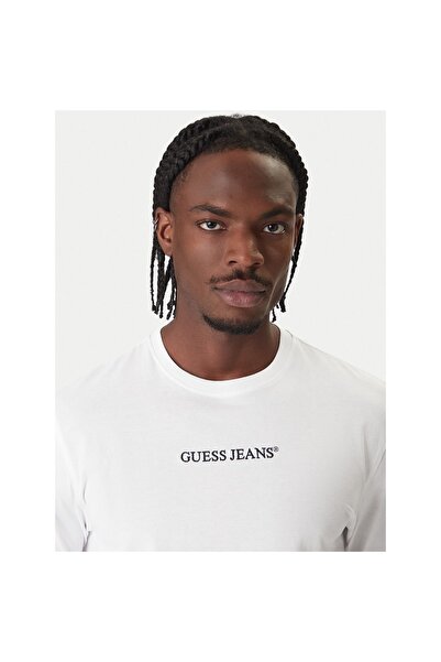 Guess Jeans Ανδρικό Μακρυμάνικο M5RI84K8HM0 Λευκό