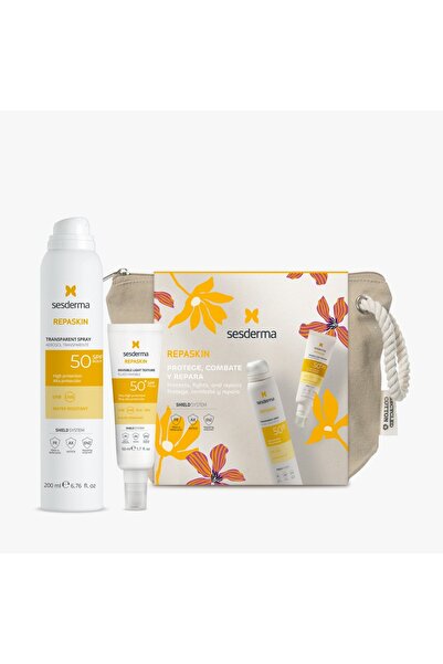 Sesderma Pachet promoțional REPASKIN pentru protecție solară corporală și fac...