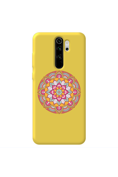 Other Xiaomi Redmi Note 8 Pro Mandala D103 Yellow Colored Silicone TPU Θήκη
