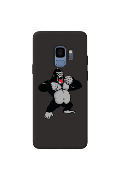 Other Samsung S9 Plus Angry Gorilla2 Black Colored Silicone TPU Θήκη