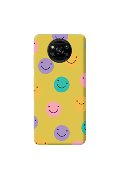 Other Xiaomi Poco X3 /X3 Pro Colorful smiles Yellow Colored Silicone TPU Θήκη
