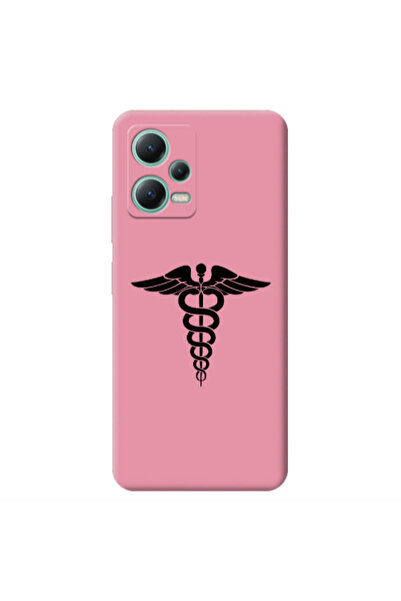 Other Xiaomi Redmi Note 12 Pro 5G Medical Spa Pink Colored Silicone TPU Θήκη